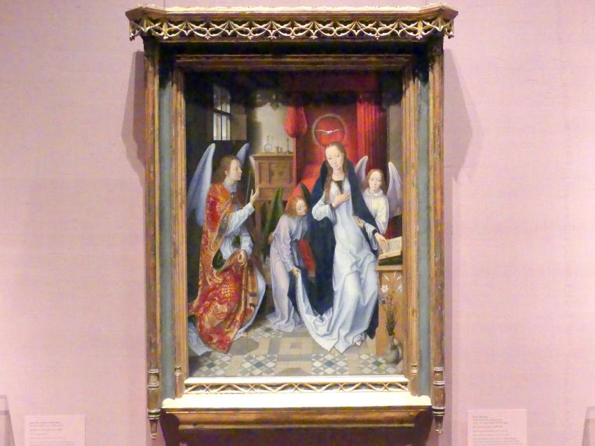 Hans Memling (1467–1491), Verkündigung, New York, Metropolitan Museum of Art (Met), Saal 953, 1480–1489