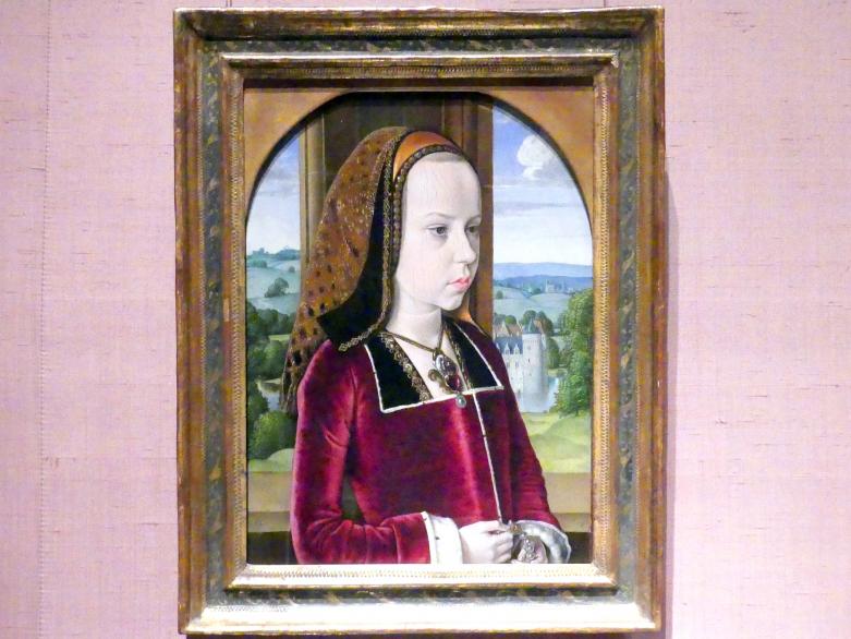 Jean Hey (Meister von Moulins) (1482–1494), Margarete von Österreich, New York, Metropolitan Museum of Art (Met), Saal 953, um 1490, Bild 1/2