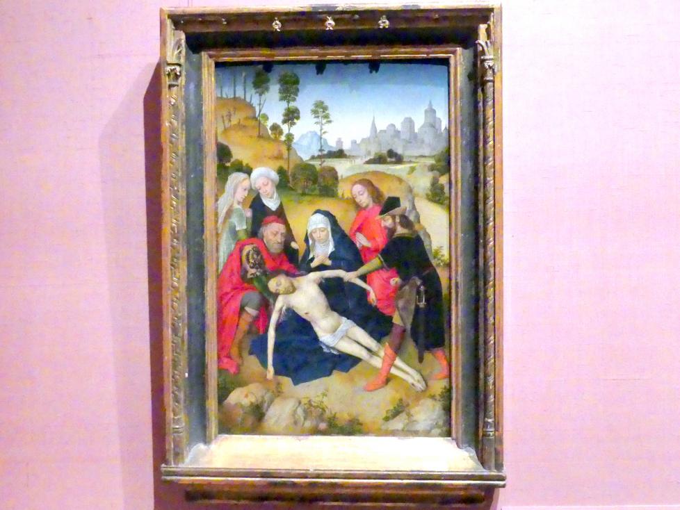 Simon Marmion (1459–1467), Beweinung Christi, New York, Metropolitan Museum of Art (Met), Saal 953, um 1467, Bild 1/2