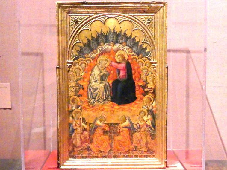 Niccolò di Buonaccorso (1380–1384), Krönung Mariens, New York, Metropolitan Museum of Art (Met), Saal 952, um 1380, Bild 1/2