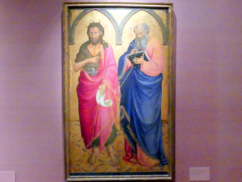 Bicci di Lorenzo (1433–1435), Die Heiligen Johannes der Täufer und Matthäus, New York, Metropolitan Museum of Art (Met), Saal 952, um 1433, Bild 1/2