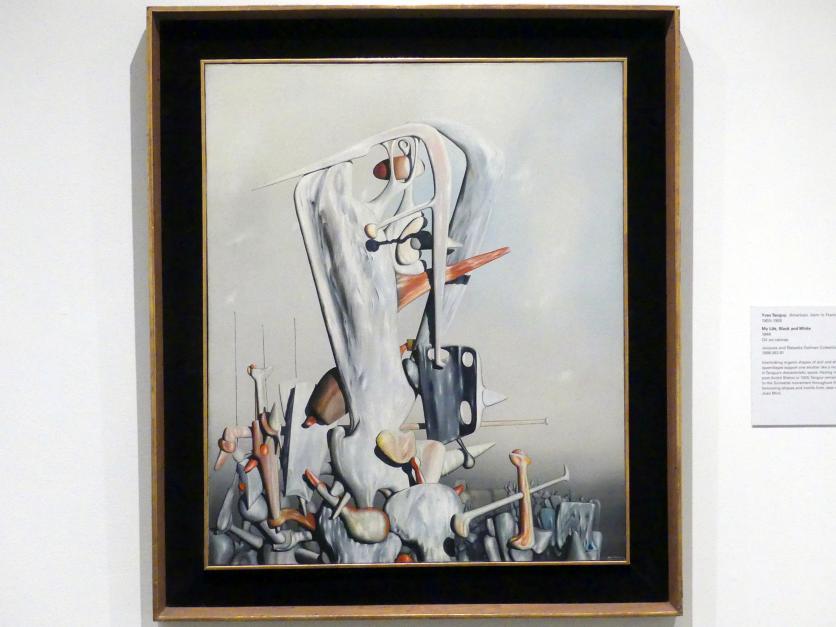 Yves Tanguy (1926–1954), Mein Leben, Schwarz und Weiß, New York, Metropolitan Museum of Art (Met), Saal 907, 1944, Bild 1/2