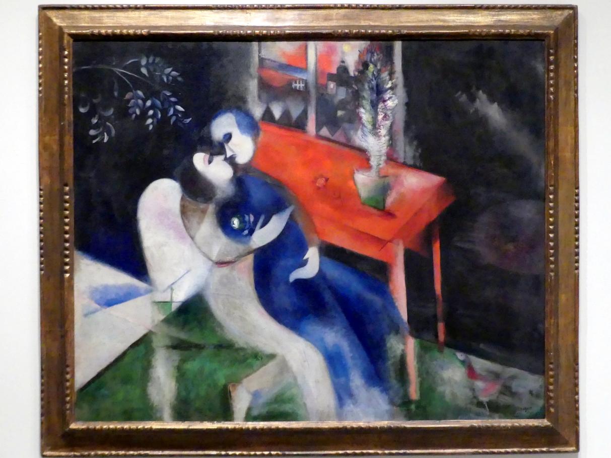 Marc Chagall (1910–1972), Die Liebenden, New York, Metropolitan Museum of Art (Met), Saal 905, 1913–1914, Bild 1/2