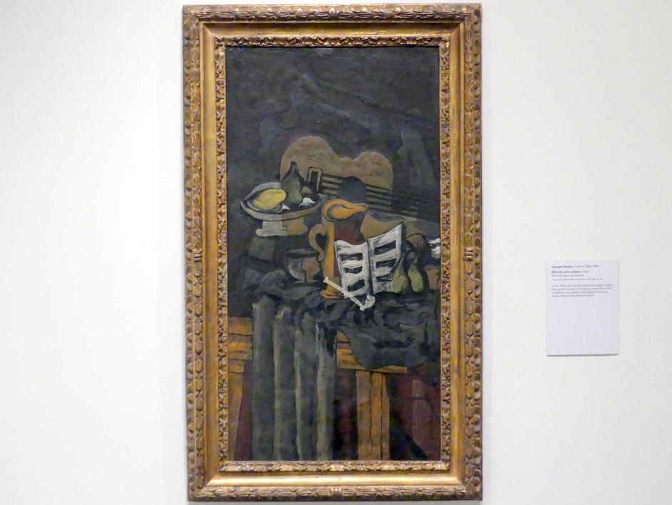 Georges Braque (1906–1956), Stillleben mit Gitarre, New York, Metropolitan Museum of Art (Met), Saal 905, 1924