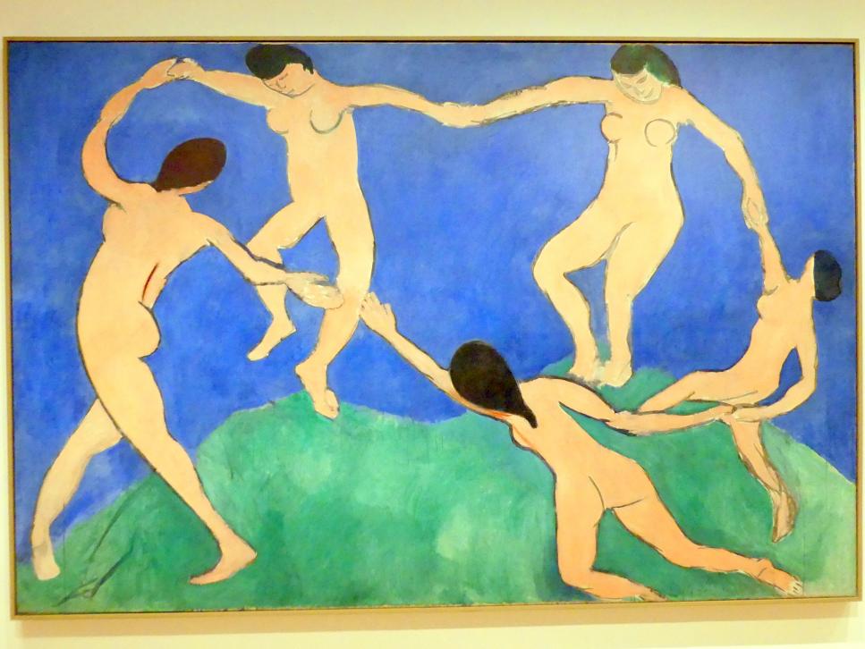Henri Matisse (1898–1953), Tanz (I), New York, Museum of Modern Art (MoMA), Saal 506, 1909
