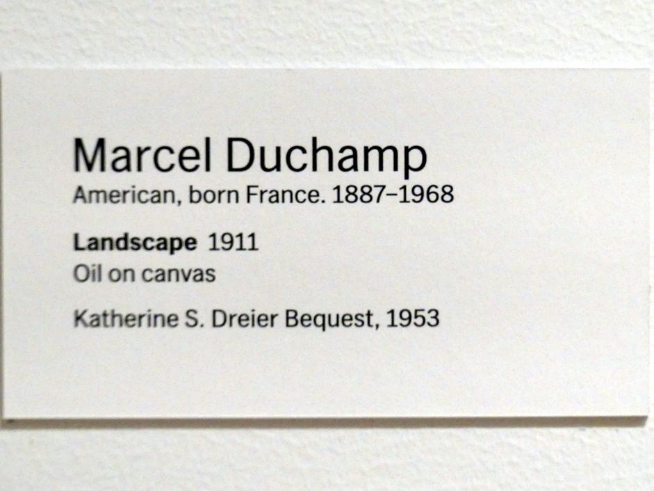 Marcel Duchamp (1911–1964), Landschaft, New York, Museum of Modern Art (MoMA), Saal 508, 1911, Bild 2/2