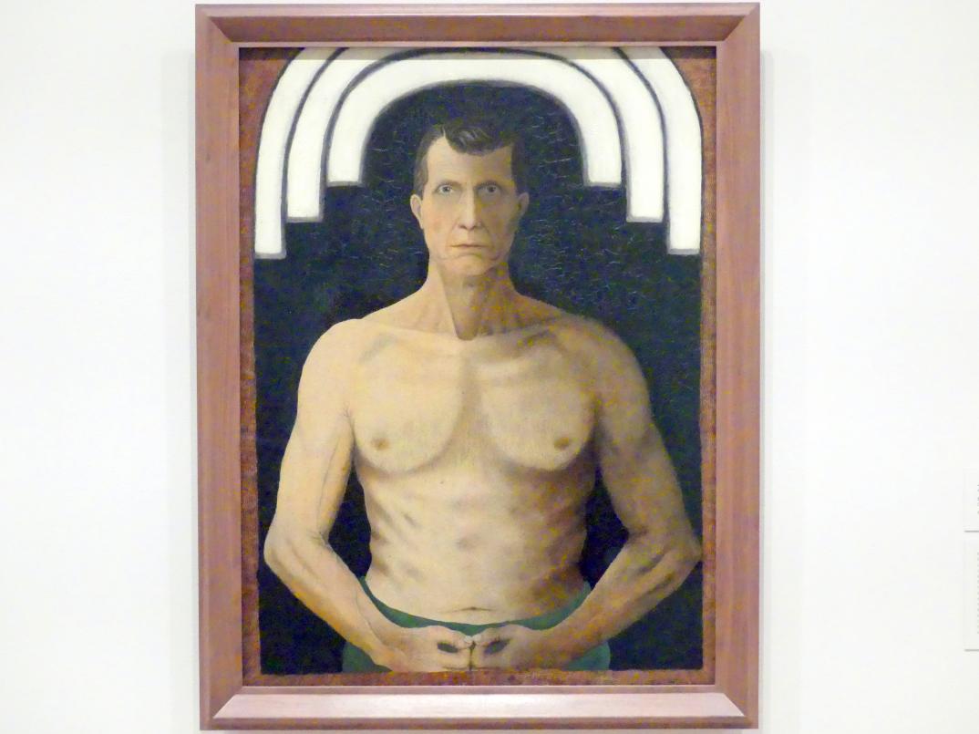 John Kane (1929–1932), Selbstporträt, New York, Museum of Modern Art (MoMA), Saal 521, 1929, Bild 1/2