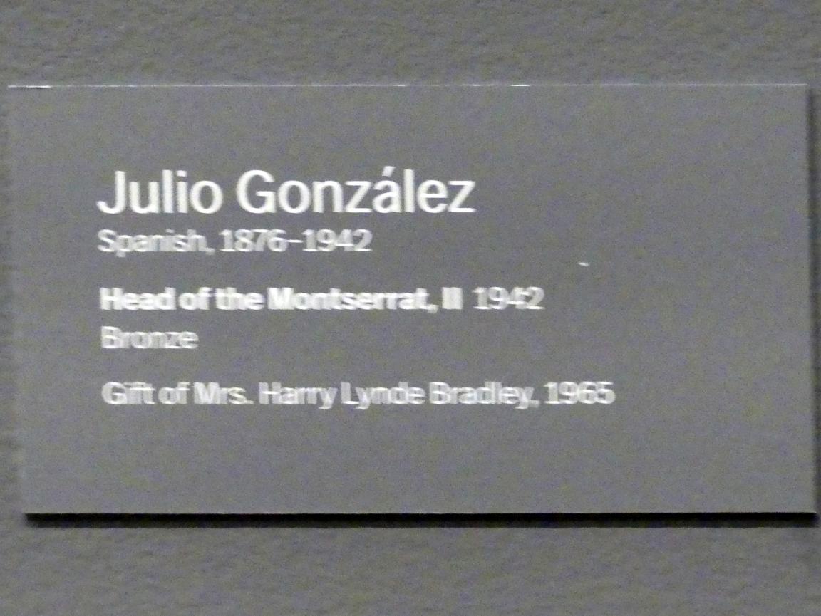 Julio González (1897–1942), Kopf des Montserrat II, New York, Museum of Modern Art (MoMA), Saal 522, 1942, Bild 4/4