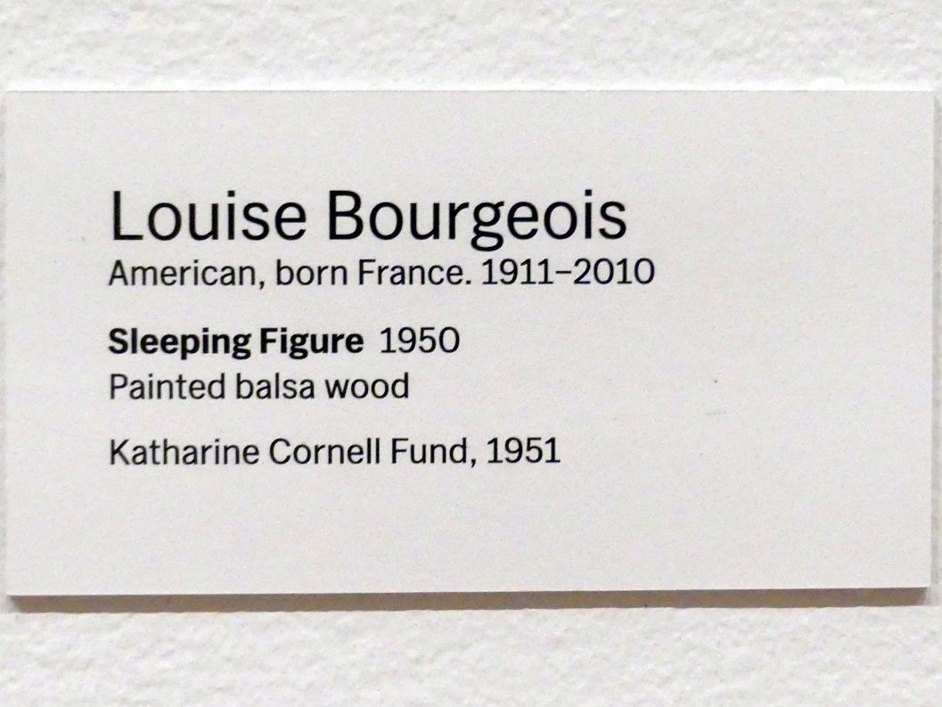 Louise Bourgeois (1947–2007), Schlafende Figur, New York, Museum of Modern Art (MoMA), Saal 401, 1950, Bild 3/3