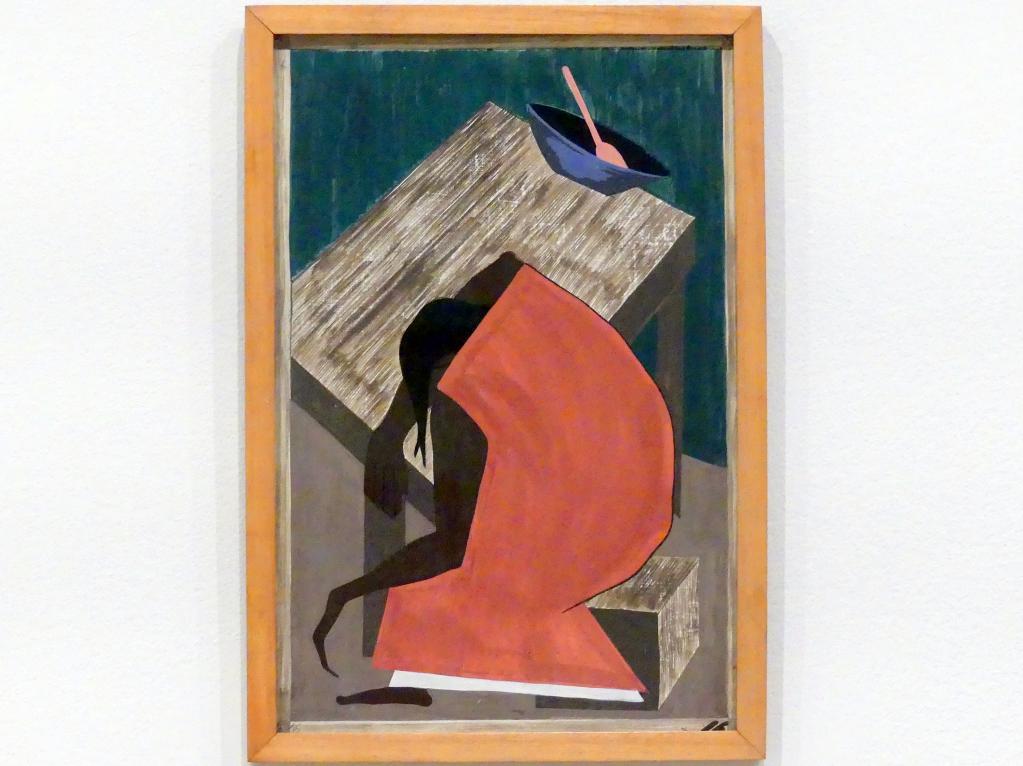 Jacob Lawrence (1940), Aus der Serie Migration, #16, New York, Museum of Modern Art (MoMA), Saal 402, 1940–1941, Bild 1/3