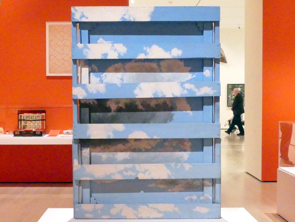 Geoffrey Hendricks (1965), Kistenförmiger Himmel, New York, Museum of Modern Art (MoMA), Saal 410, 1965