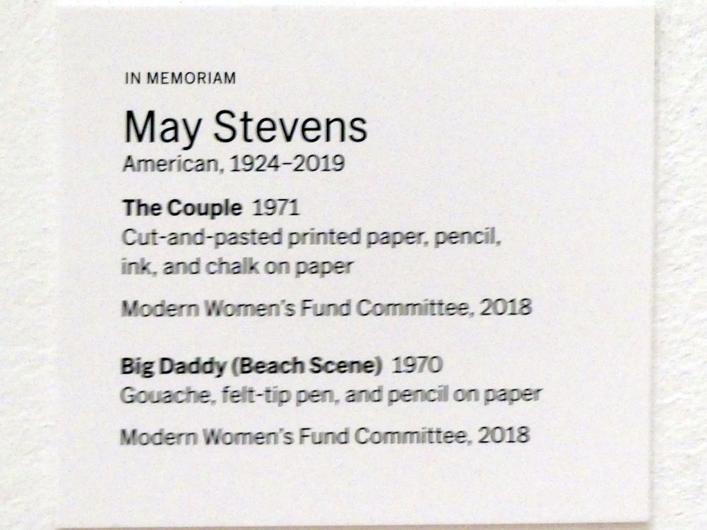 May Stevens (1970–1971), Big Daddy (Strandszene), New York, Museum of Modern Art (MoMA), Saal 420, 1970, Bild 2/2