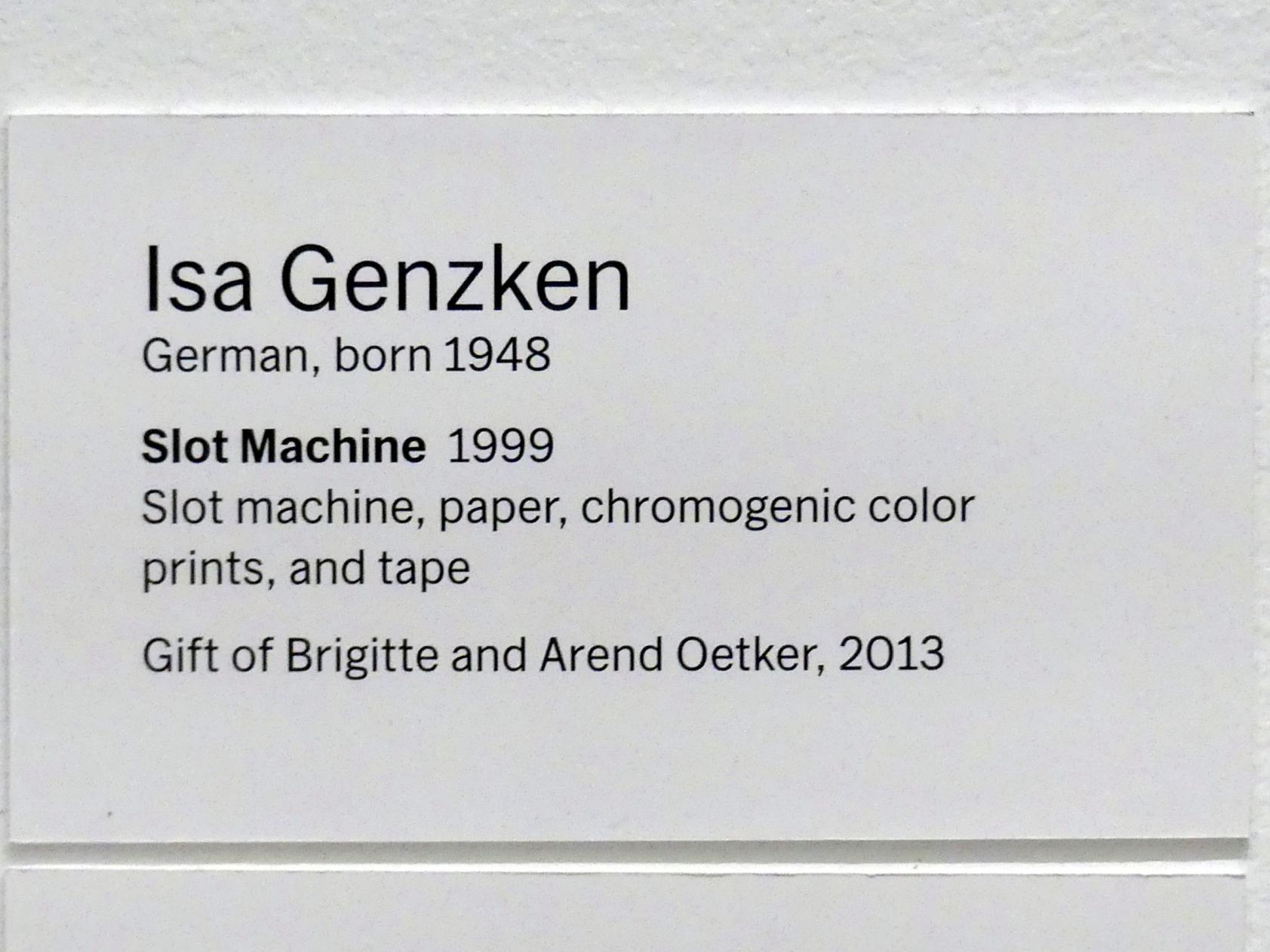 Isa Genzken (1974–2015), Spielautomat, New York, Museum of Modern Art (MoMA), Saal 208, 1999, Bild 4/4