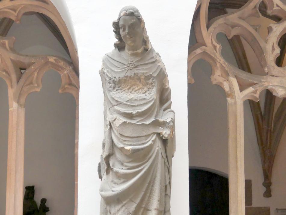 Verkündigung an Maria, Nürnberg, Stadtpfarrkirche Zu Unserer lieben Frau (Frauenkirche), jetzt Nürnberg, Germanisches Nationalmuseum, Saal 31, um 1360, Bild 7/10