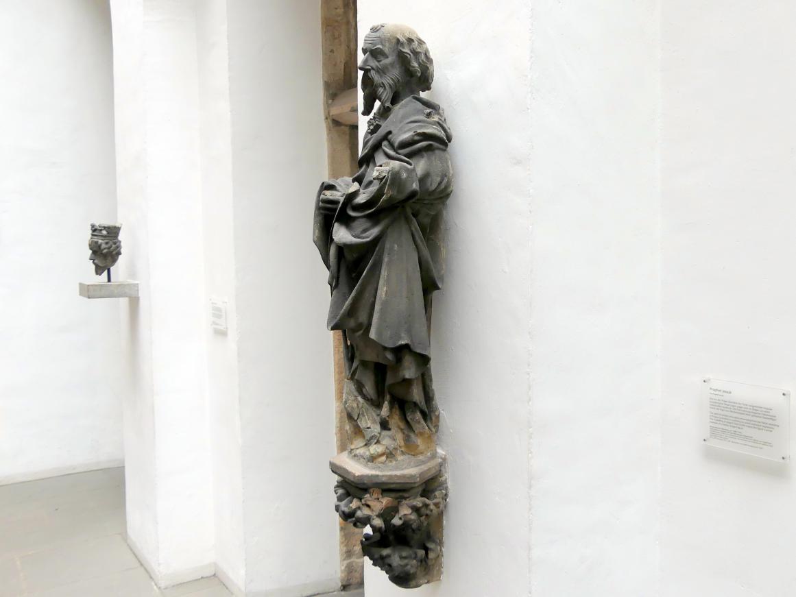 Prophet Jesaja, Nürnberg, Hauptmarkt, jetzt Nürnberg, Germanisches Nationalmuseum, Saal 30, um 1385–1392, Bild 2/5