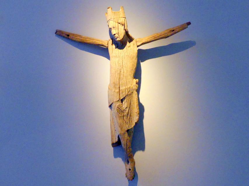 Kruzifixus, Nürnberg, Germanisches Nationalmuseum, Saal 14, um 1260, Bild 1/2