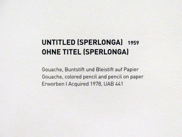 Cy Twombly (1953–2011), Ohne Titel (Sperlonga), München, Museum Brandhorst, Saal 1.6, 1959, Bild 2/2