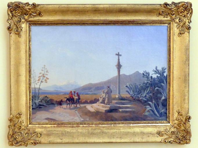 Fritz Petzholdt (Ernst Christian Petzholdt) (1832–1838), Begegnung bei Il Gesù, Nürnberg, Germanisches Nationalmuseum, 19. Jahrhundert - 5, 1838, Bild 1/2