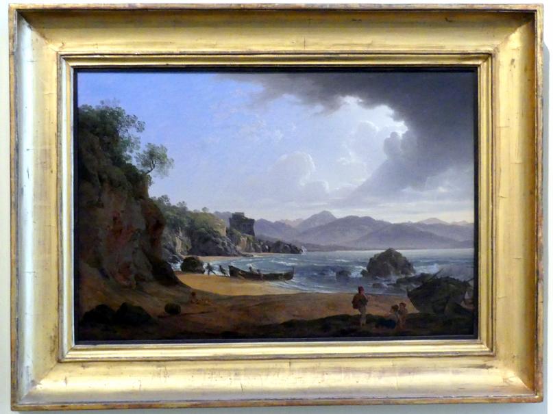 Josef Rebell (1813–1828), Aufziehende Wolken bei Vietri am Golf von Salerno, Nürnberg, Germanisches Nationalmuseum, 19. Jahrhundert - 5, 1818, Bild 1/2