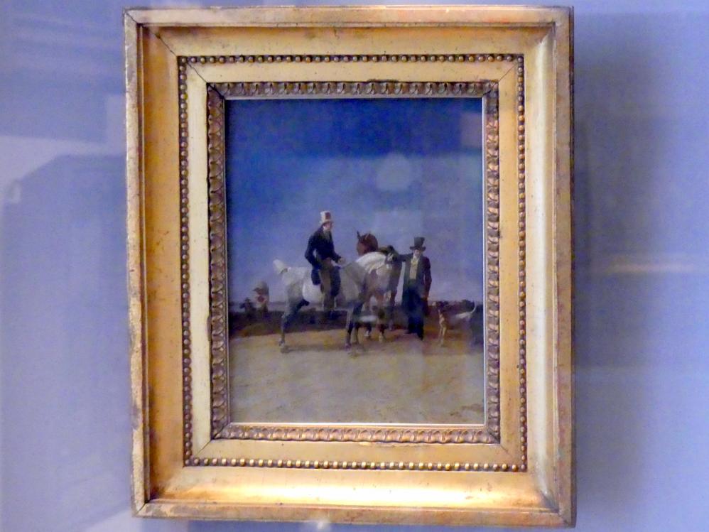 Wilhelm von Kobell (1815–1833), Begegnung zweier Reiter auf der Landstraße, Nürnberg, Germanisches Nationalmuseum, 19. Jahrhundert - 6, 1823