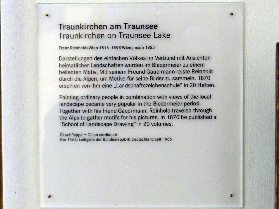 Franz Xaver Reinhold (1856), Traunkirchen am Traunsee, Nürnberg, Germanisches Nationalmuseum, 19. Jahrhundert - 7, nach 1855, Bild 2/2