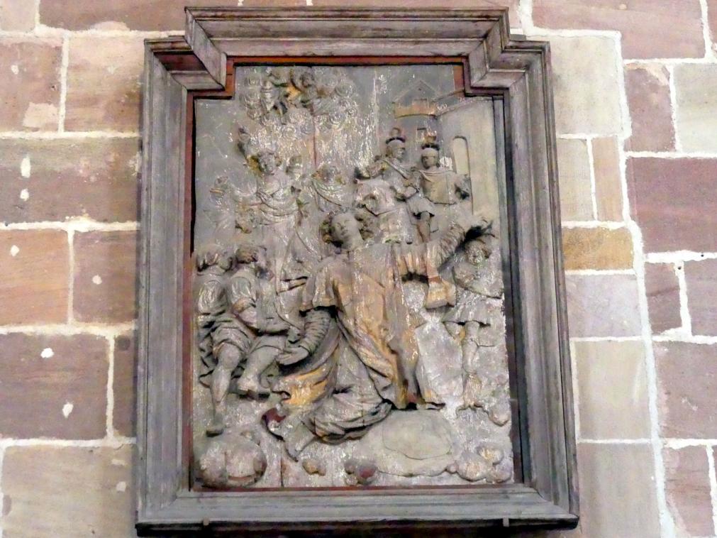 Steinigung des heiligen Stephanus, Nürnberg, Germanisches Nationalmuseum, Saal 32, 2. Hälfte 17. Jhd., Bild 1/2