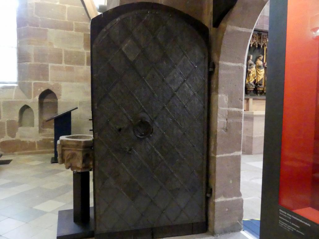 Tür, Nürnberg, Germanisches Nationalmuseum, Saal 32, um 1400
