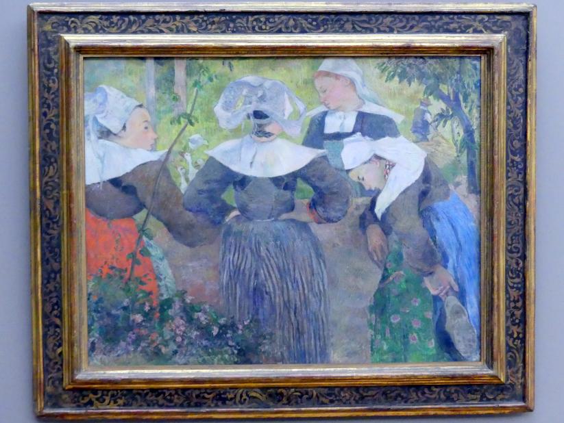Paul Gauguin (1875–1902), Bretonische Bäuerinnen, München, Neue Pinakothek in der Alten Pinakothek, Saal III, 1886