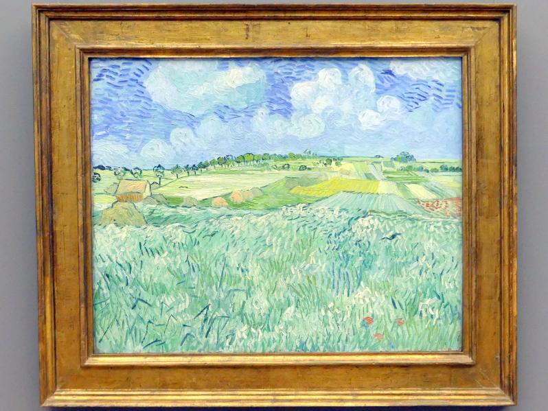 Vincent van Gogh (1882–1890), Ebene bei Auvers, München, Neue Pinakothek in der Alten Pinakothek, Saal III, 1890, Bild 1/2