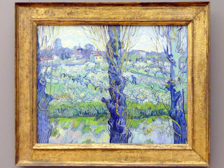 Vincent van Gogh (1882–1890), Blick auf Arles, München, Neue Pinakothek in der Alten Pinakothek, Saal III, 1889, Bild 1/2