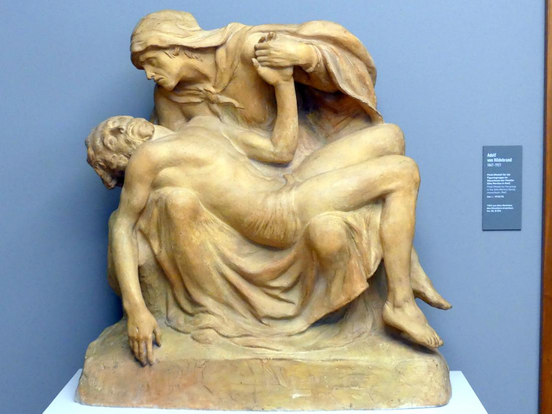 Adolf von Hildebrand (1871–1916), Pietà (Modell für die Figurengruppe im Mausoleum der Familie Götz Martius in Kiel), München, Neue Pinakothek in der Alten Pinakothek, Kabinett 3, um 1915–1918