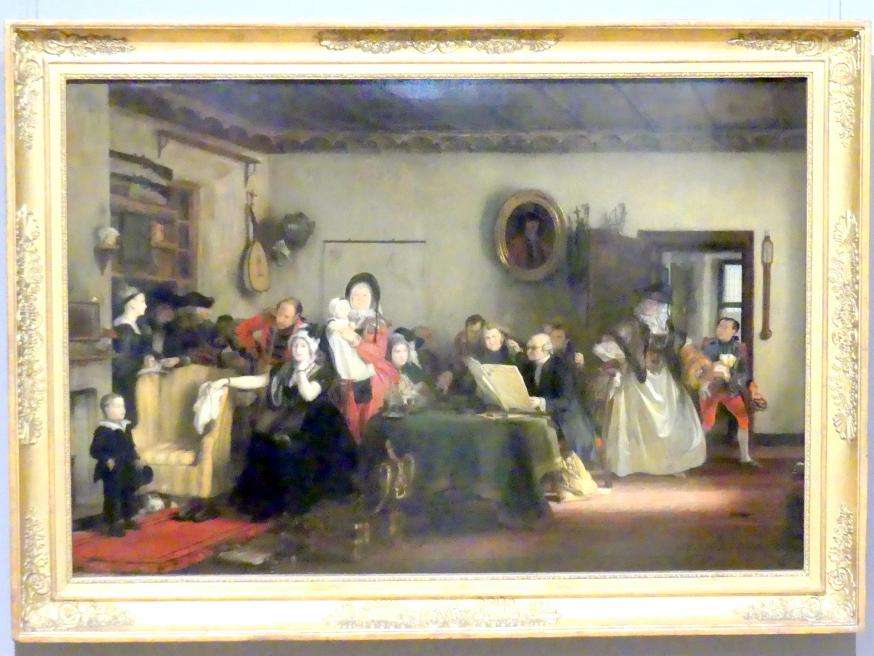 David Wilkie (1804–1839), Die Testamentseröffnung, München, Neue Pinakothek in der Alten Pinakothek, Saal IIc, 1820, Bild 1/2