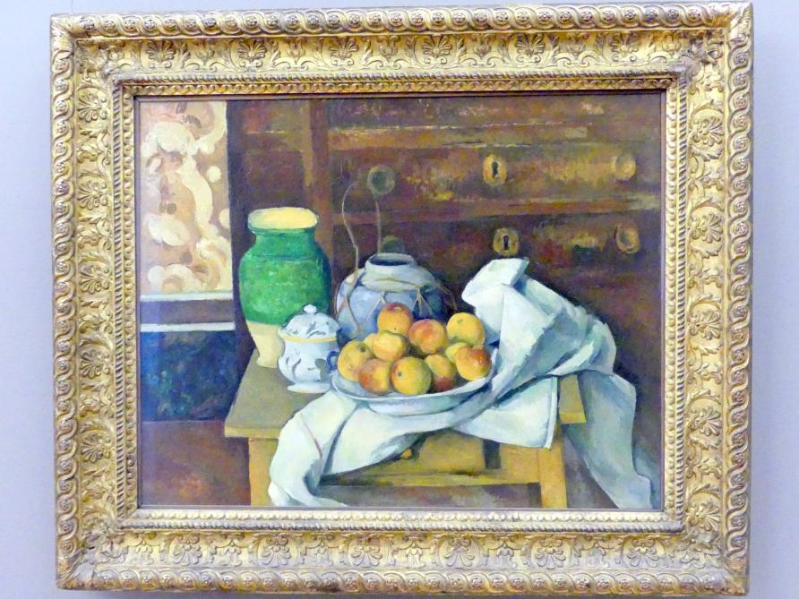 Paul Cézanne (1866–1906), Stillleben mit Kommode, München, Neue Pinakothek in der Alten Pinakothek, Saal II, um 1883–1887, Bild 1/2
