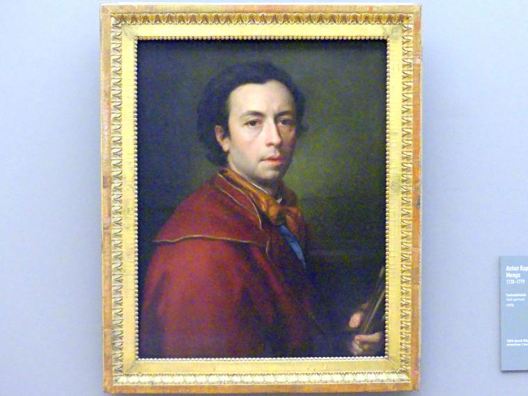 Anton Raphael Mengs (1744–1777), Selbstbildnis, München, Neue Pinakothek in der Alten Pinakothek, Saal IIa, 1773