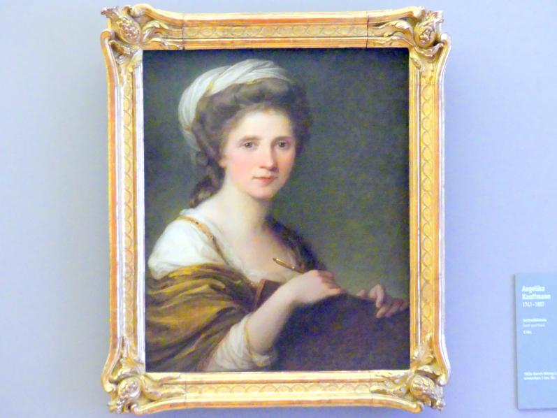Angelika Kauffmann (1760–1798), Selbstbildnis, München, Neue Pinakothek in der Alten Pinakothek, Saal IIa, 1784, Bild 1/2