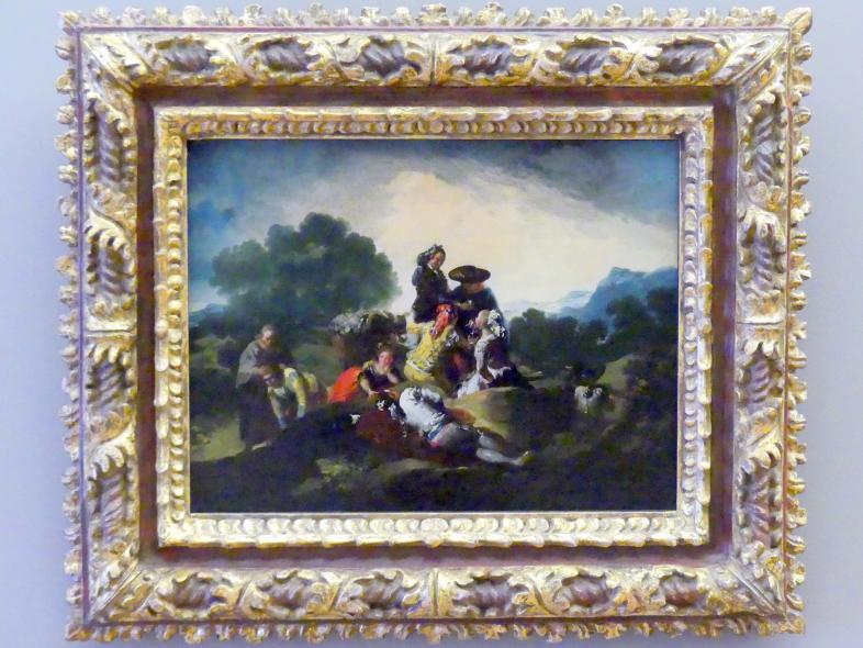 Francisco de Goya (Francisco José de Goya y Lucientes) (1779–1820), Die Landpartie, München, Neue Pinakothek in der Alten Pinakothek, Saal IIa, um 1776–1788