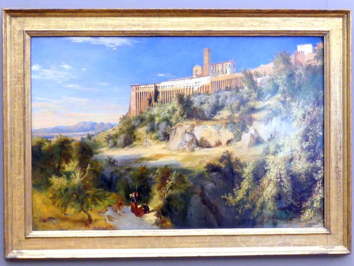 Carl Blechen (1822–1837), Blick auf Assisi, München, Neue Pinakothek in der Alten Pinakothek, Saal I, um 1832–1835