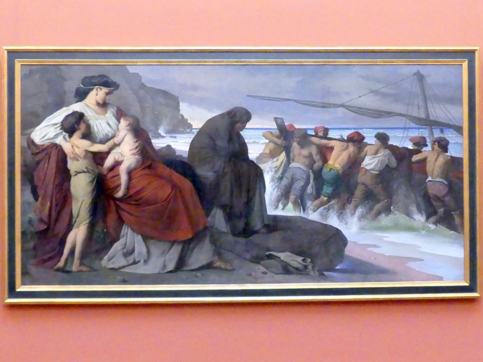 Anselm Feuerbach (1846–1878), Abschied der Medea, München, Neue Pinakothek in der Sammlung Schack, Saal 15, 1870, Bild 1/2