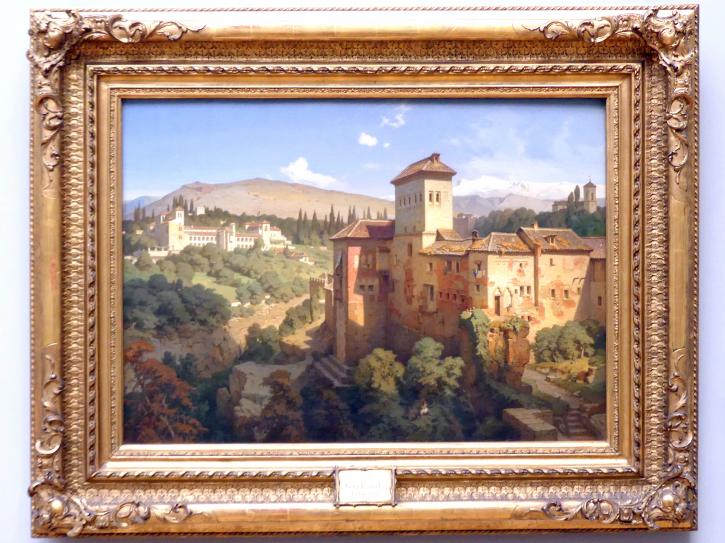 Eduard Gerhardt (1860–1869), Das Generalife bei Granada, München, Neue Pinakothek in der Sammlung Schack, Saal 18, 1862