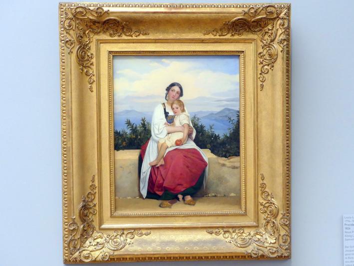 Louis Léopold Robert (1824–1826), Procidanerin mit ihrem Kind, München, Neue Pinakothek in der Sammlung Schack, Saal 19, 1826, Bild 1/2