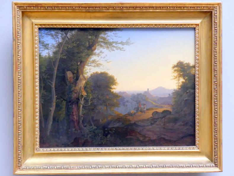 Ludwig Richter (1824–1884), Wald bei Olevano (Serpentara), München, Neue Pinakothek in der Sammlung Schack, Saal 19, 1829, Bild 1/2