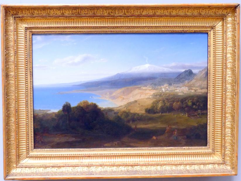 Carl Rottmann (1823–1849), Taormina mit dem Ätna, München, Neue Pinakothek in der Sammlung Schack, Saal 20, um 1829, Bild 1/2
