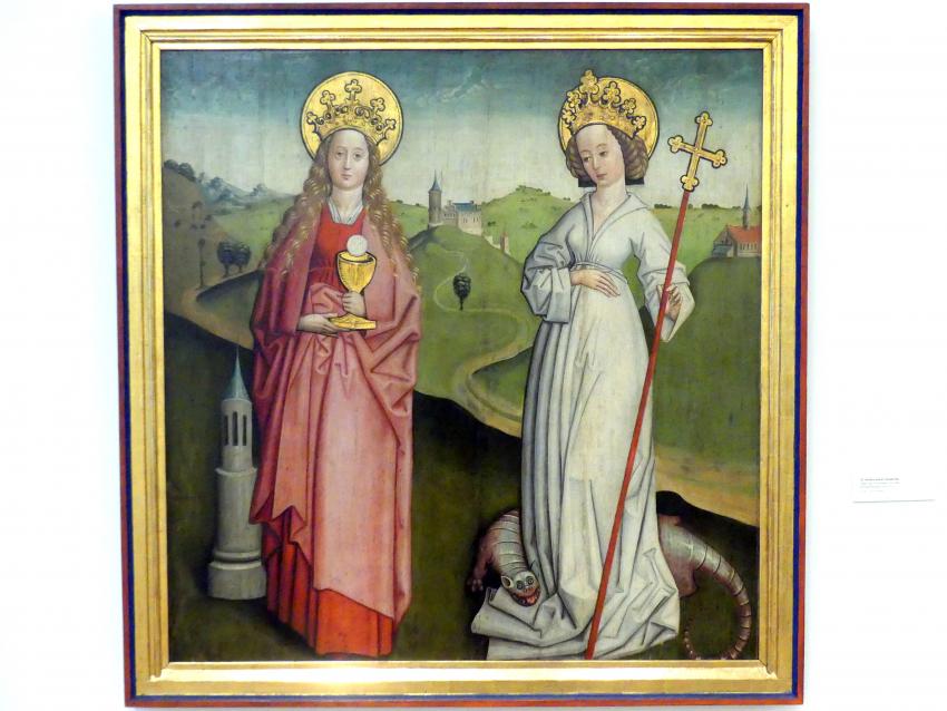 Hl. Barbara und hl. Margaretha, Regensburg, Historisches Museum, um 1480, Bild 1/2