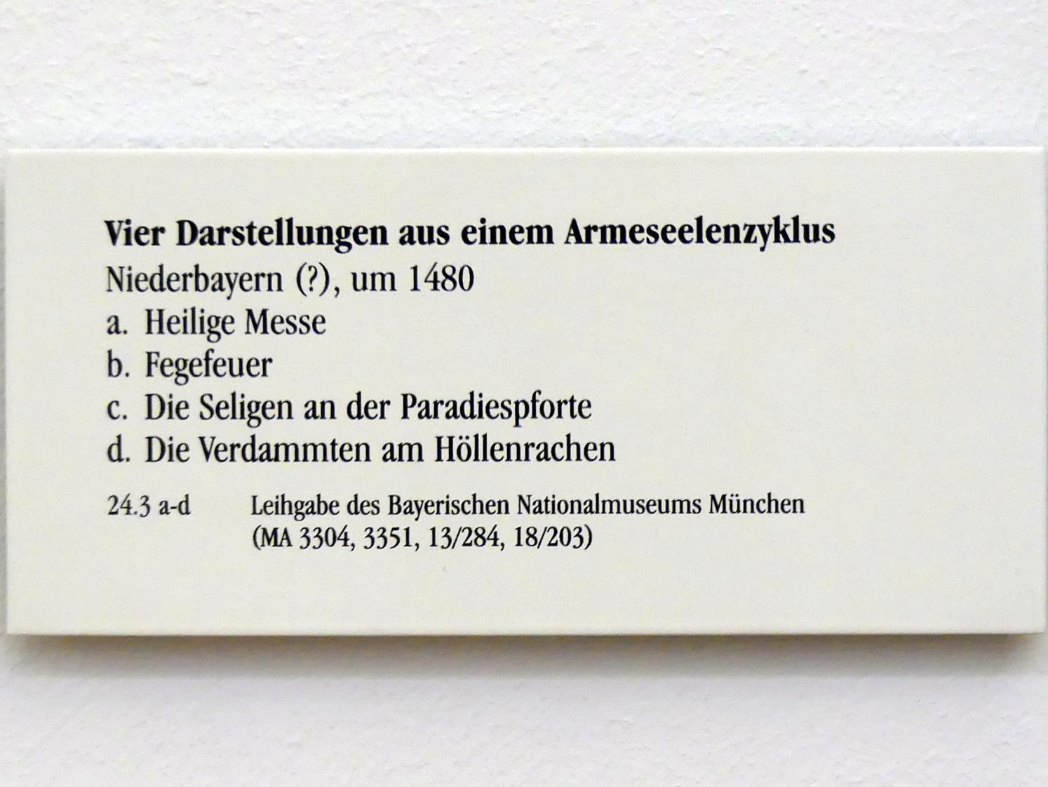 Fegefeuer, Regensburg, Historisches Museum, um 1480, Bild 2/2