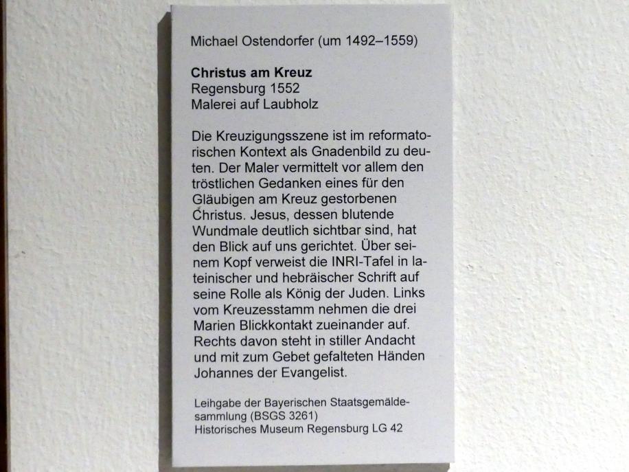 Michael Ostendorfer (1520–1552), Christus am Kreuz, Regensburg, Historisches Museum, 1552, Bild 2/2
