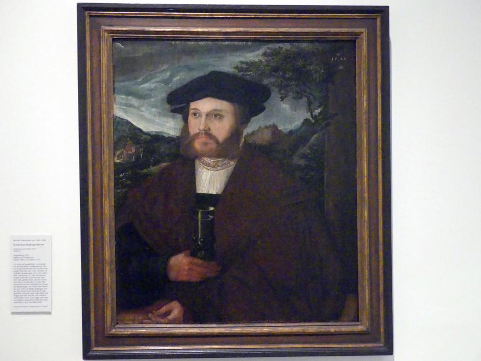 Michael Ostendorfer (1520–1552), Porträt eines 26-jährigen Mannes, Regensburg, Historisches Museum, 1533