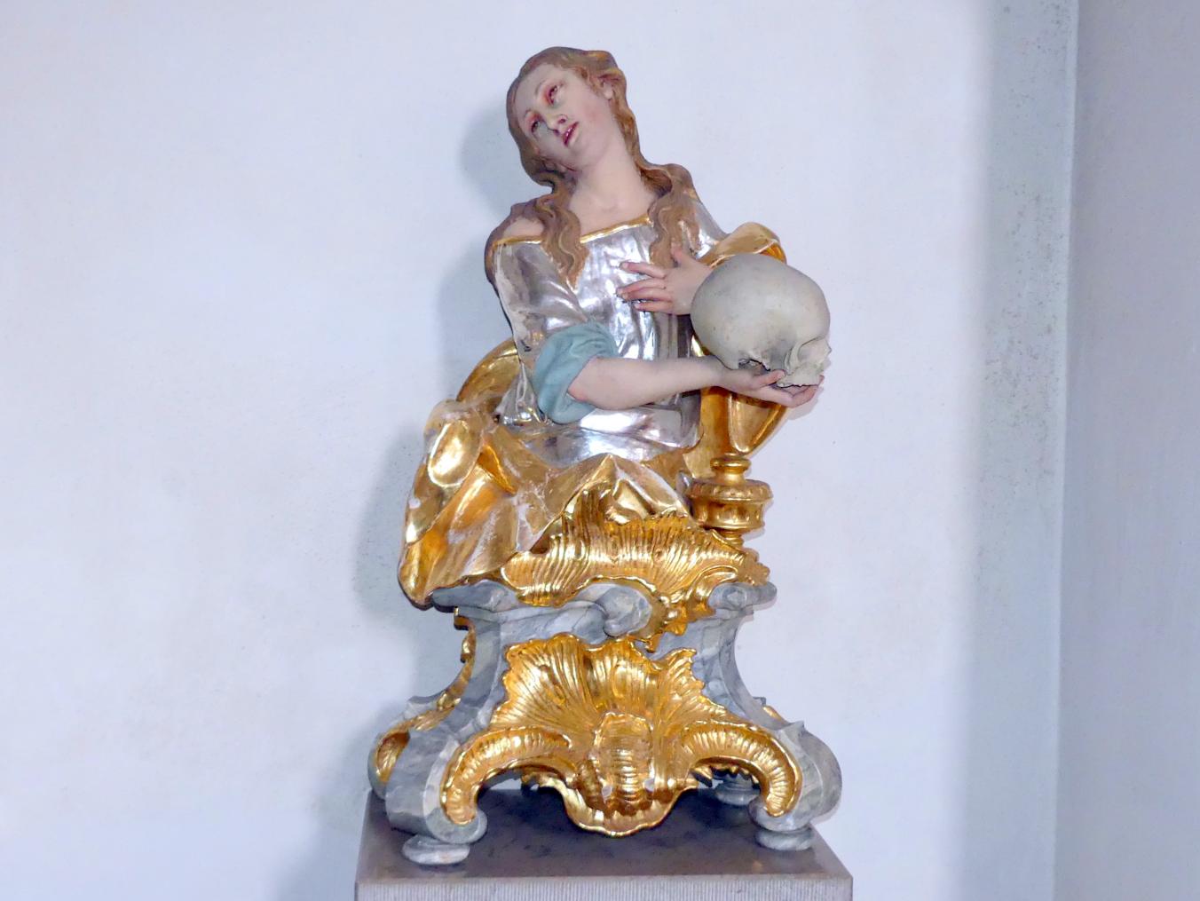 Christian Jorhan der Ältere (1750–1802), Büste der heiligen Maria Magdalena, Pfaffenberg (Mallersdorf), Pfarrkirche St. Peter, um 1760, Bild 1/2