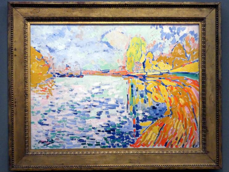 Maurice de Vlaminck (1905–1930), Seine-Ufer bei Bougival, Potsdam, Museum Barberini, Saal B3, 1906, Bild 1/2