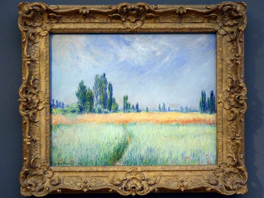 Claude Monet (1864–1925), Weizenfeld, Potsdam, Museum Barberini, Saal B6, 1881, Bild 1/2
