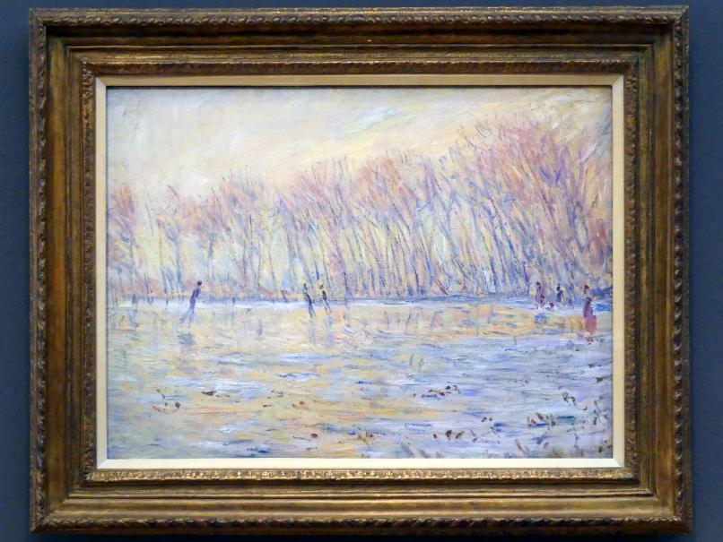 Claude Monet (1864–1925), Schlittschuhläufer in Giverny, Potsdam, Museum Barberini, Saal A8, 1899